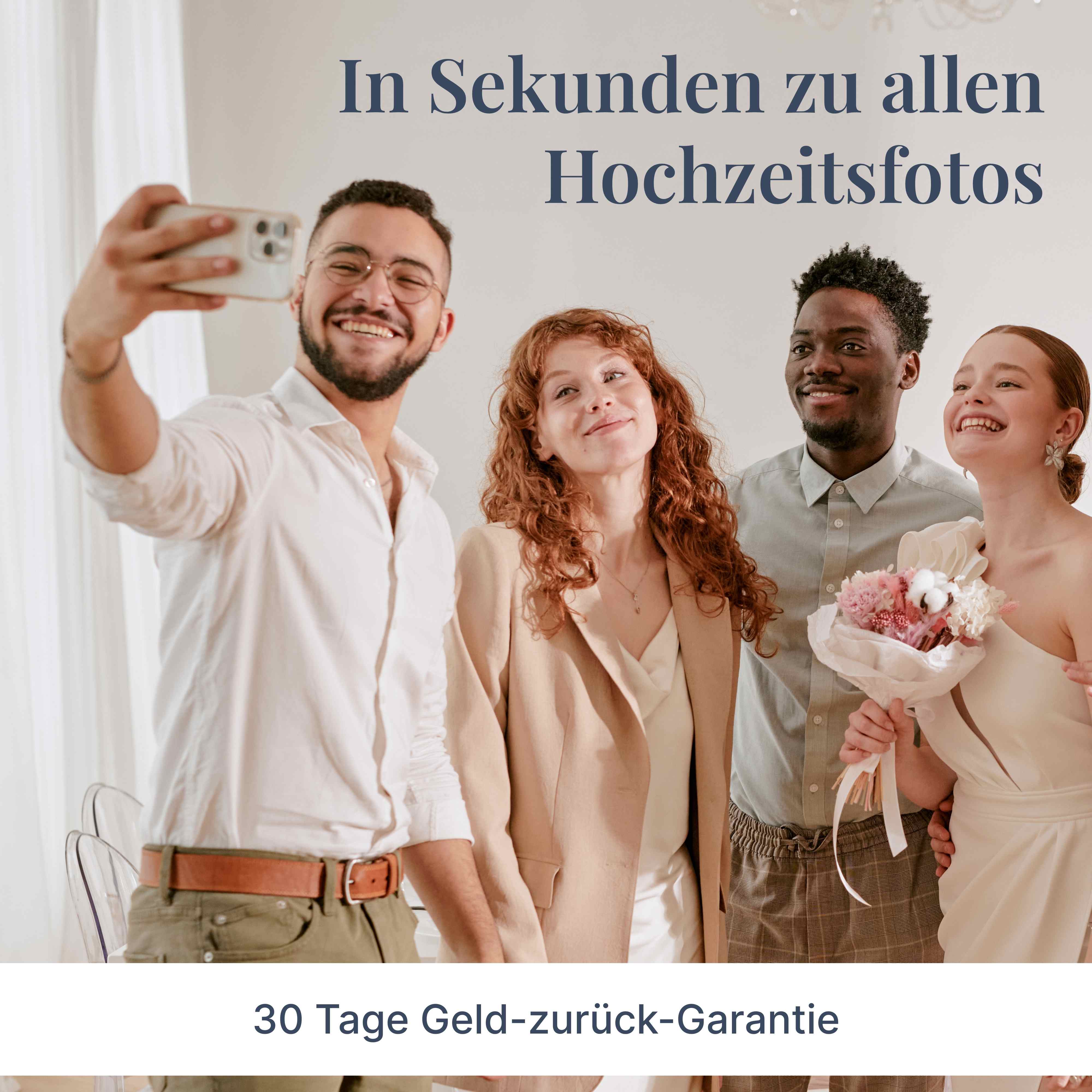 Hochzeits Foto & Video App inkl. QR-Code und Designkarten